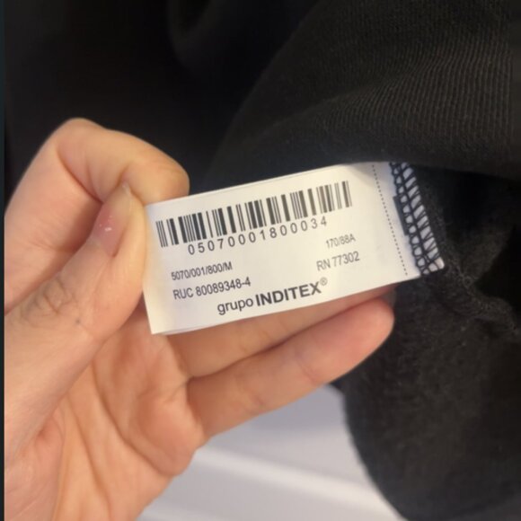 Zara sweatshirts with Diamond-studded collar (size: M) - Picture 6 of 8